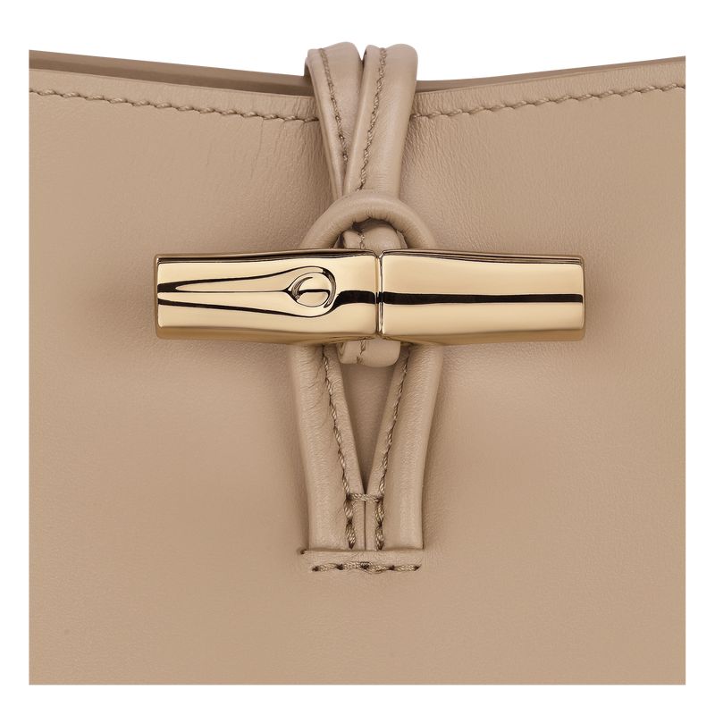 Longchamp Le Roseau Xs Women Bucket Bag Beige | Australia-561JVSXRP