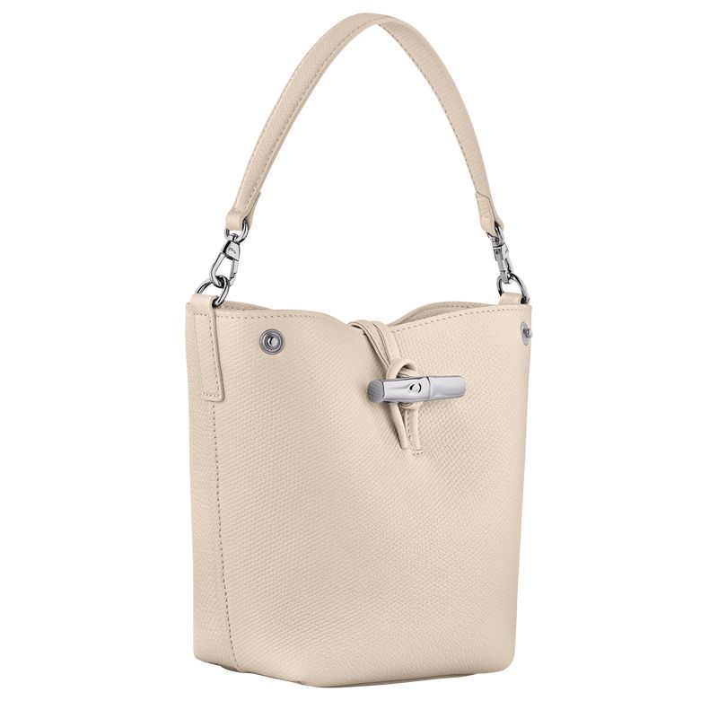 Longchamp Le Roseau Xs Women Bucket Bag Beige | Australia-657PRLWZX