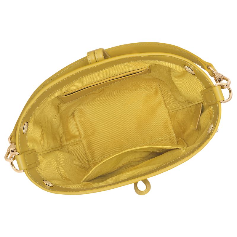 Longchamp Le Roseau Xs Women Bucket Bag Yellow | Australia-258IYMSDV
