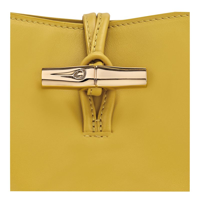 Longchamp Le Roseau Xs Women Bucket Bag Yellow | Australia-258IYMSDV