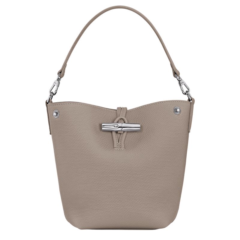 Longchamp Le Roseau Xs Women Bucket Bag Beige | Australia-281ZLIRDX