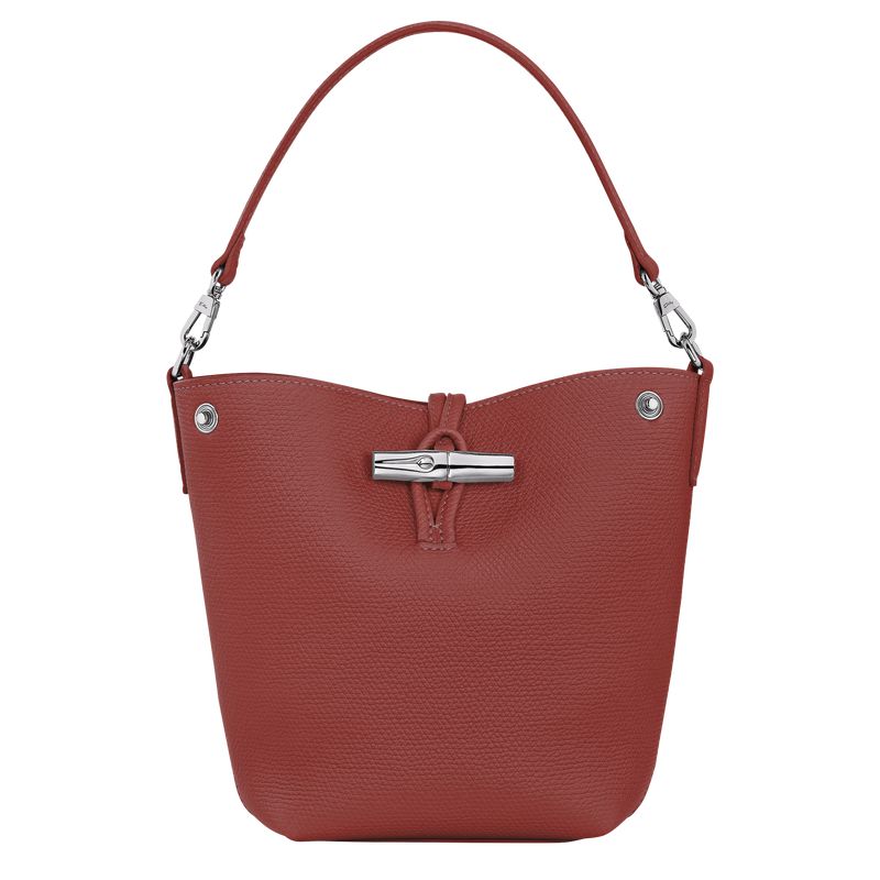 Longchamp Le Roseau Xs Women Bucket Bag Brown | Australia-750TGPCKU