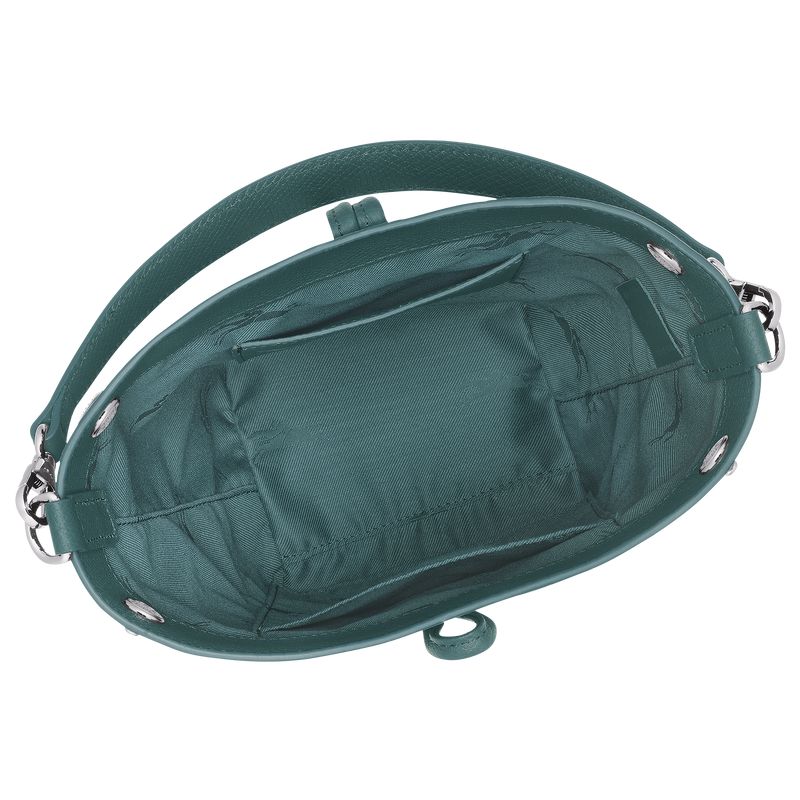 Longchamp Le Roseau Xs Women Bucket Bag Blue Green | Australia-654UTXEFK