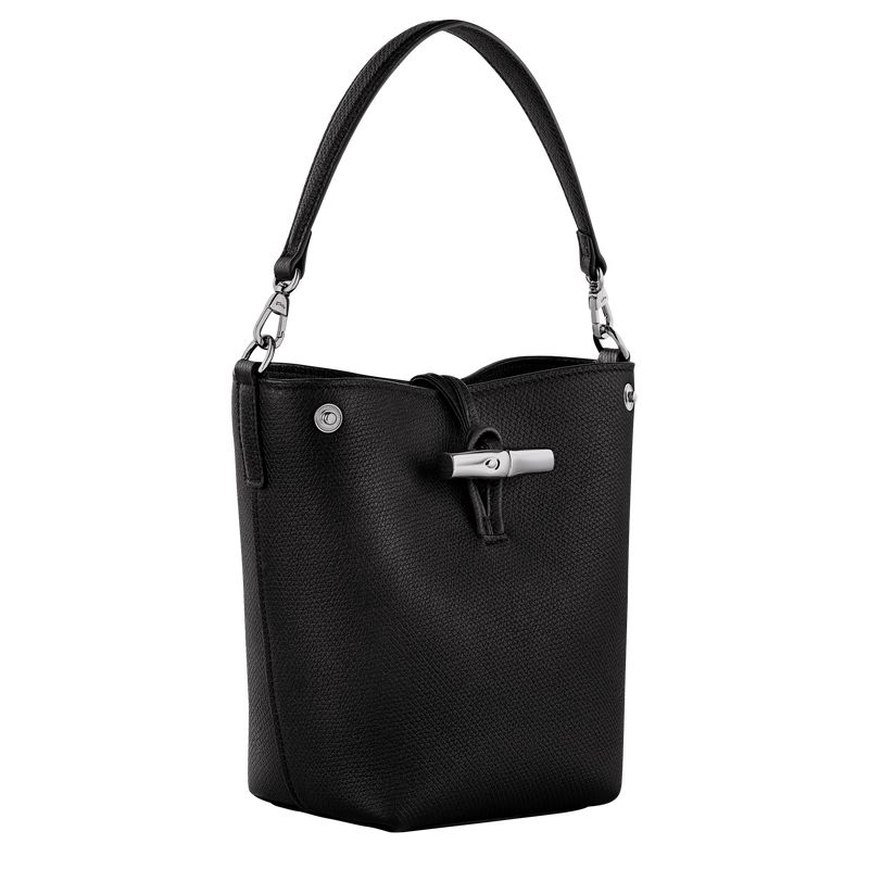 Longchamp Le Roseau Xs Women Bucket Bag Black | Australia-467QHMPUF