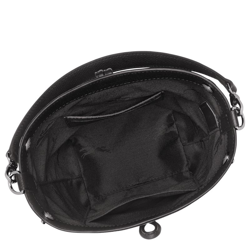 Longchamp Le Roseau Xs Women Bucket Bag Black | Australia-467QHMPUF