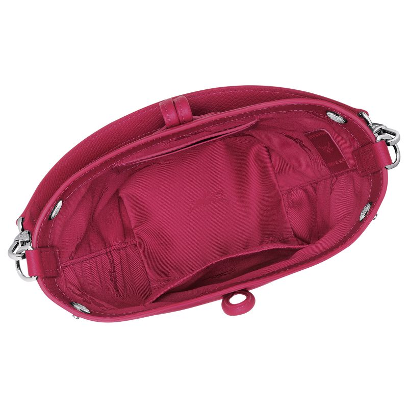 Longchamp Le Roseau Xs Women Bucket Bag Dark Pink | Australia-908ZBWSOL