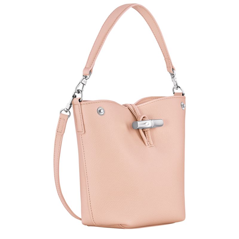 Longchamp Le Roseau Xs Women Bucket Bag Light Rose | Australia-912ATUFOK