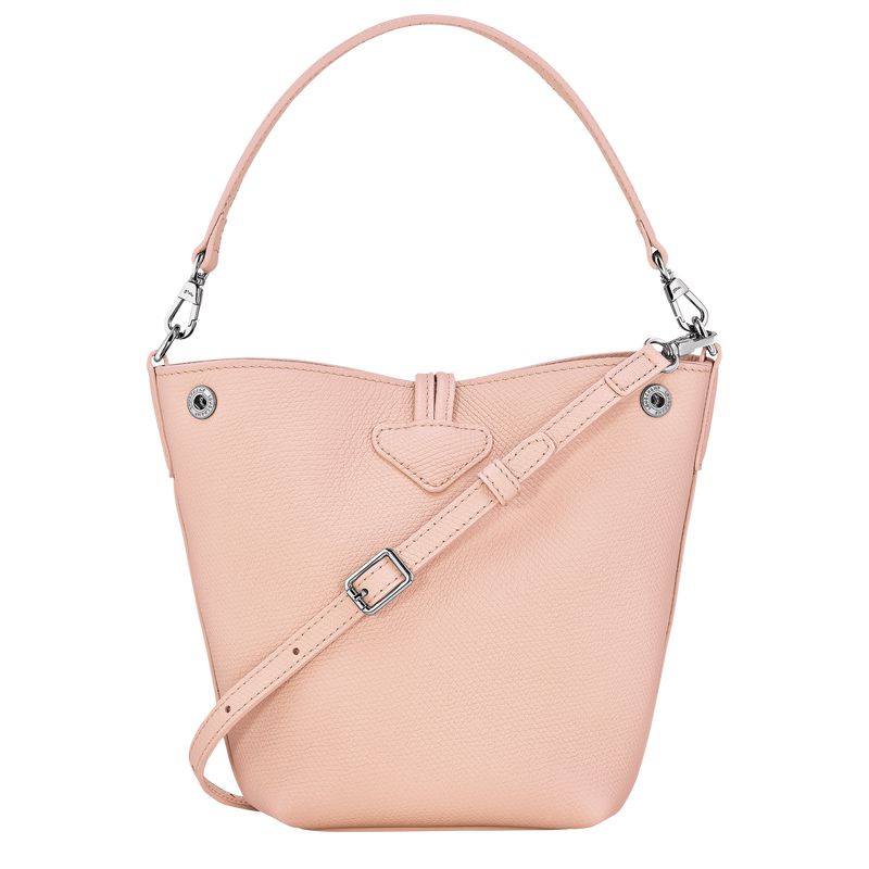 Longchamp Le Roseau Xs Women Bucket Bag Light Rose | Australia-912ATUFOK