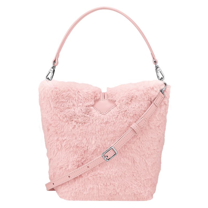 Longchamp Le Roseau Xs Women Bucket Bag Light Rose | Australia-703VFASZW