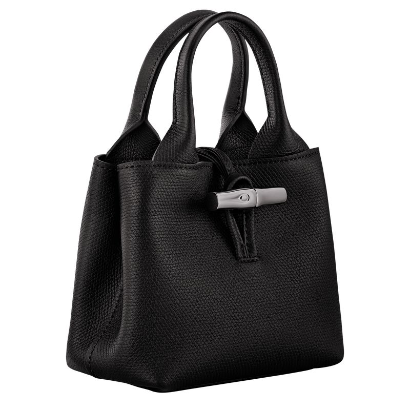 Longchamp Le Roseau Xs Women Handbag Black | Australia-703UOSNAE