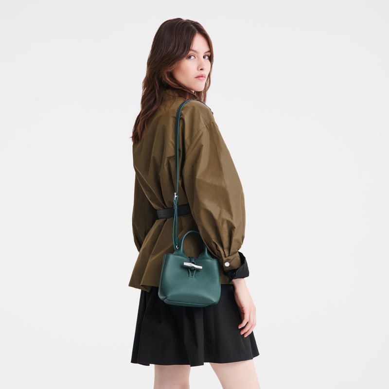 Longchamp Le Roseau Xs Women Handbag Blue Green | Australia-254BLTDOE