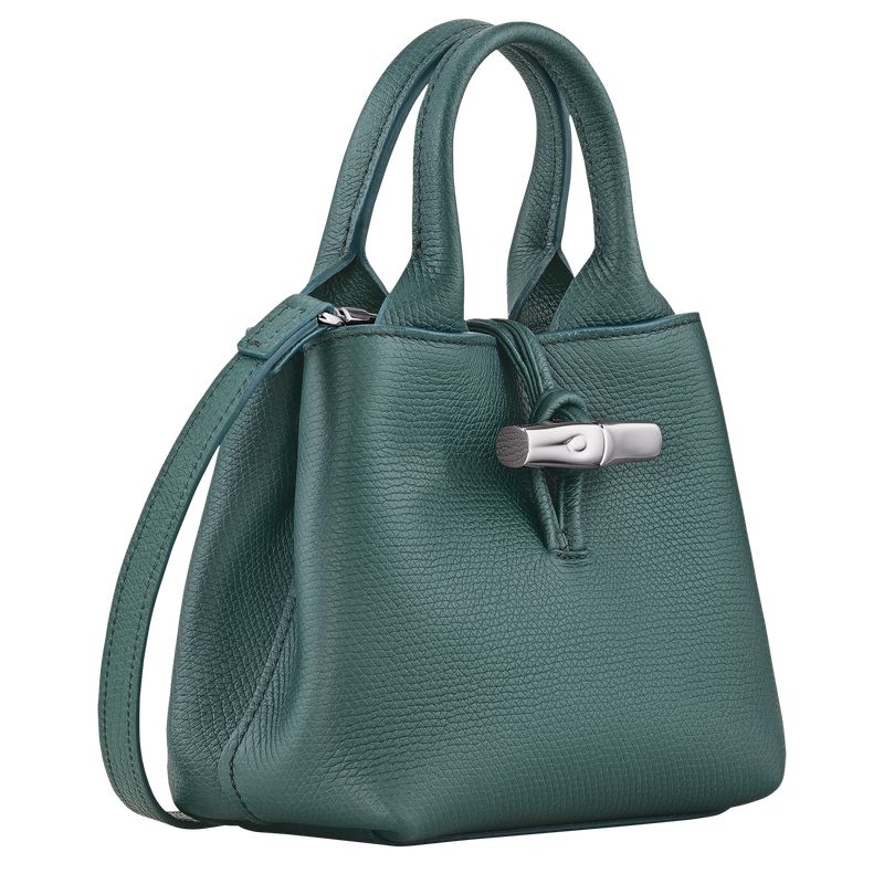 Longchamp Le Roseau Xs Women Handbag Blue Green | Australia-254BLTDOE