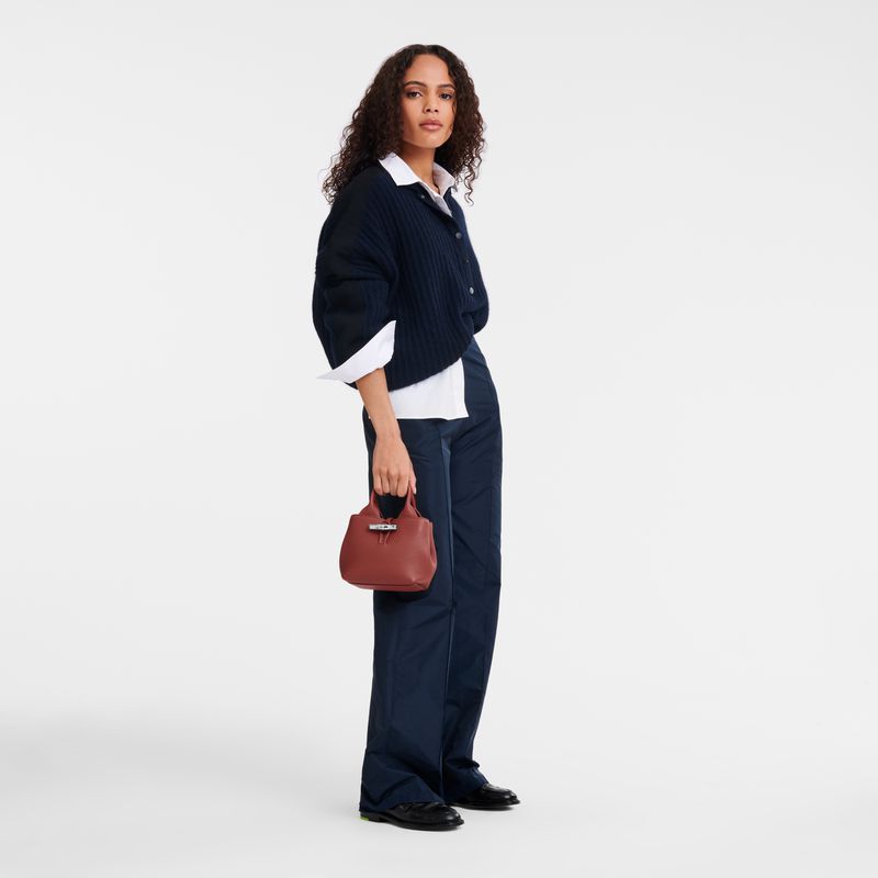 Longchamp Le Roseau Xs Women Handbag Brown | Australia-549PEUTNZ