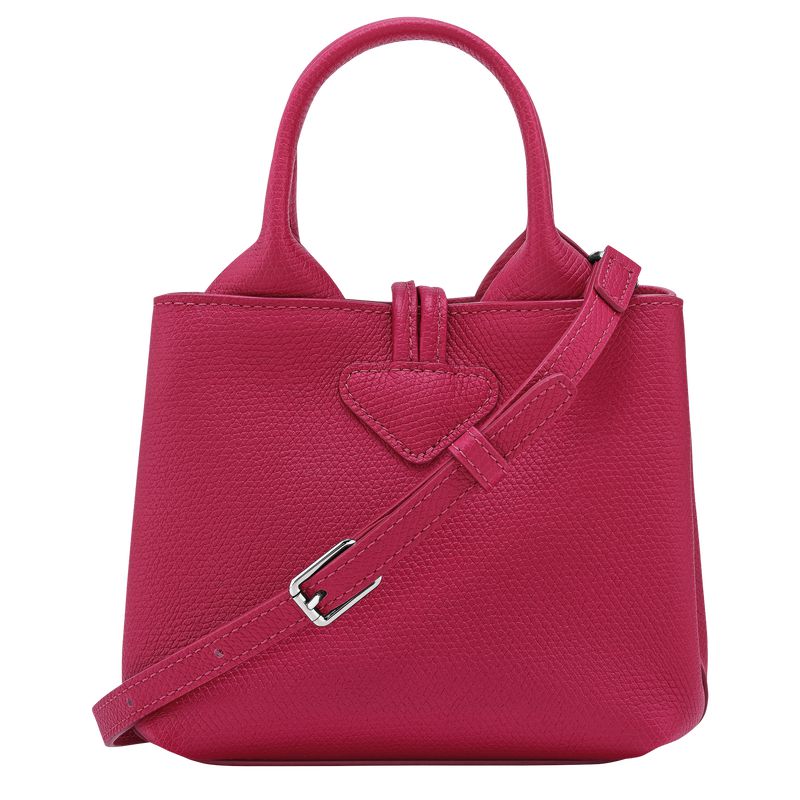 Longchamp Le Roseau Xs Women Handbag Dark Pink | Australia-809RWYUTZ