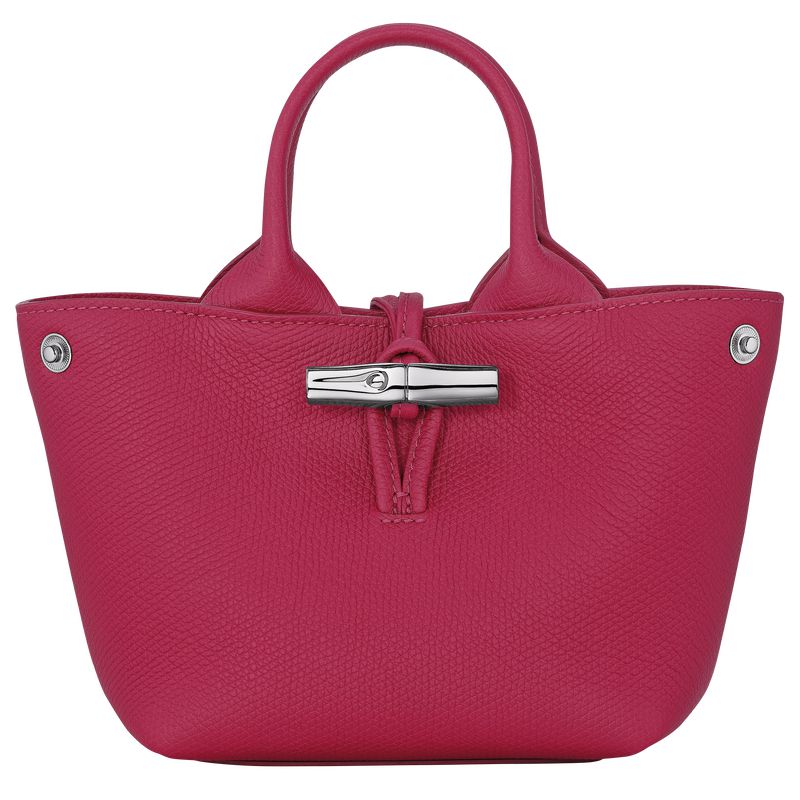 Longchamp Le Roseau Xs Women Handbag Dark Pink | Australia-809RWYUTZ