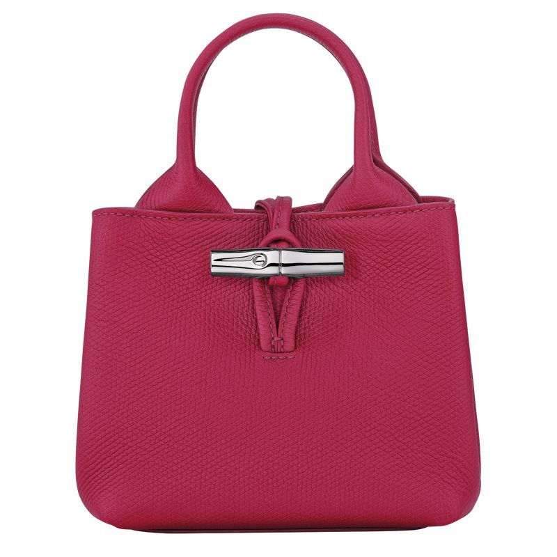Longchamp Le Roseau Xs Women Handbag Dark Pink | Australia-809RWYUTZ