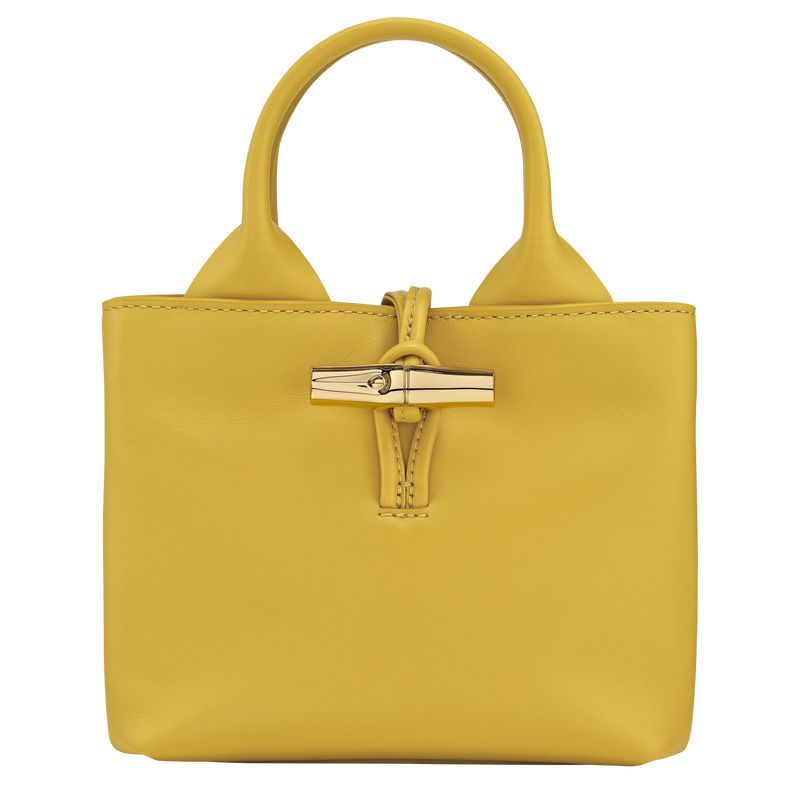 Longchamp Le Roseau Xs Women Handbag Yellow | Australia-278EOATCV
