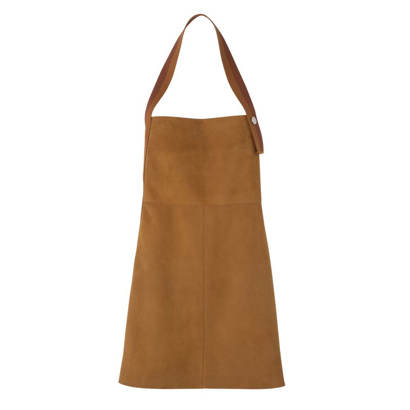 Longchamp Leather Women Dress Brown | Australia-794TOWHAG