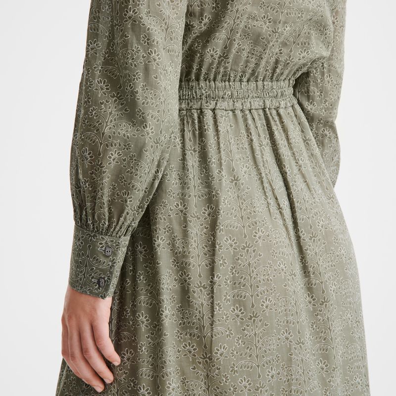 Longchamp Long Women Dress Green | Australia-679AEBMZO