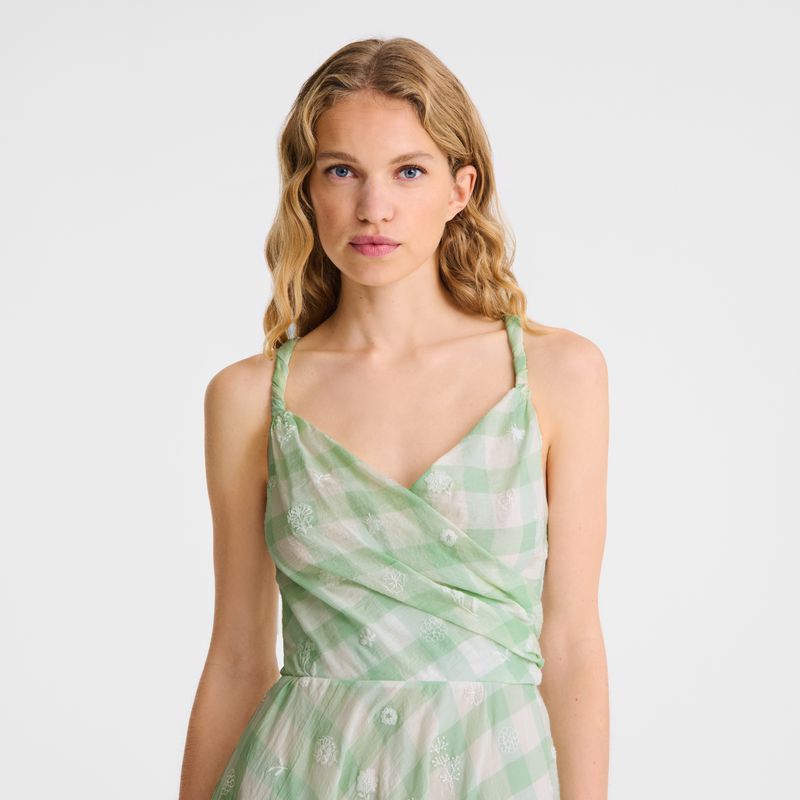 Longchamp Long Women Dress Light Turquoise Green | Australia-290OSGJYZ
