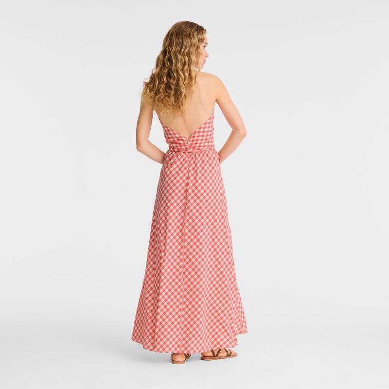 Longchamp Long Women Dress Pink | Australia-106CDIYNV