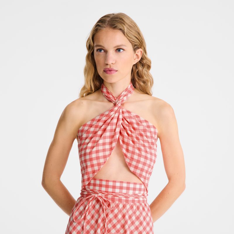 Longchamp Long Women Dress Pink | Australia-106CDIYNV