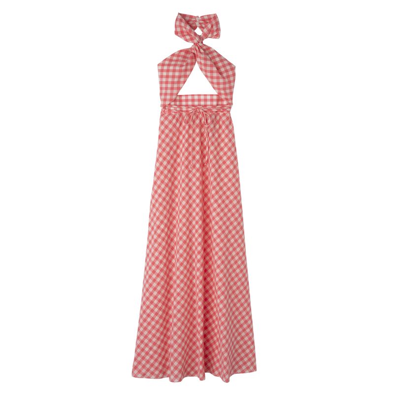 Longchamp Long Women Dress Pink | Australia-106CDIYNV