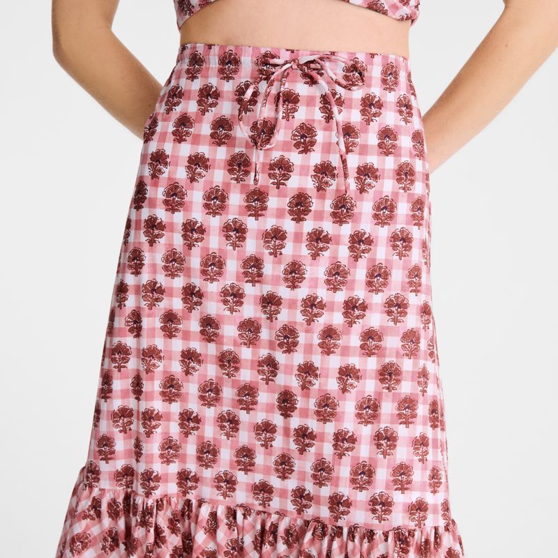 Longchamp Long Women Skirts Pink | Australia-597SBYKQR