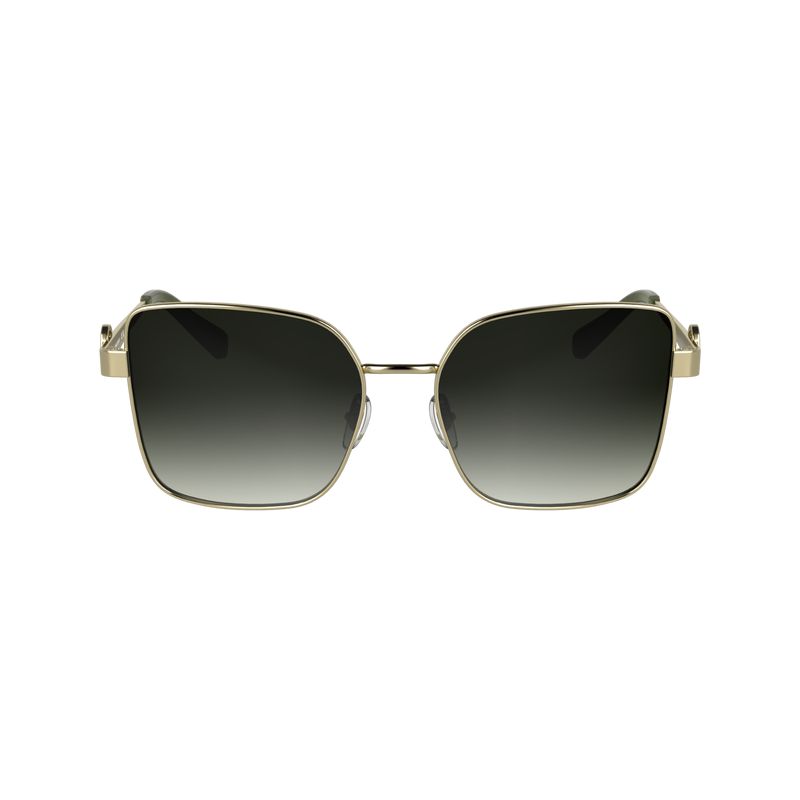 Longchamp Metal Women Sunglasses Gold / Khaki | Australia-019BZGUVE