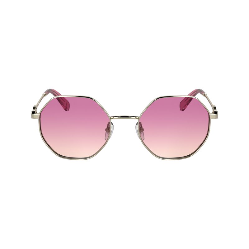 Longchamp Metal Women Sunglasses Gold / Pink | Australia-910WMTAQL