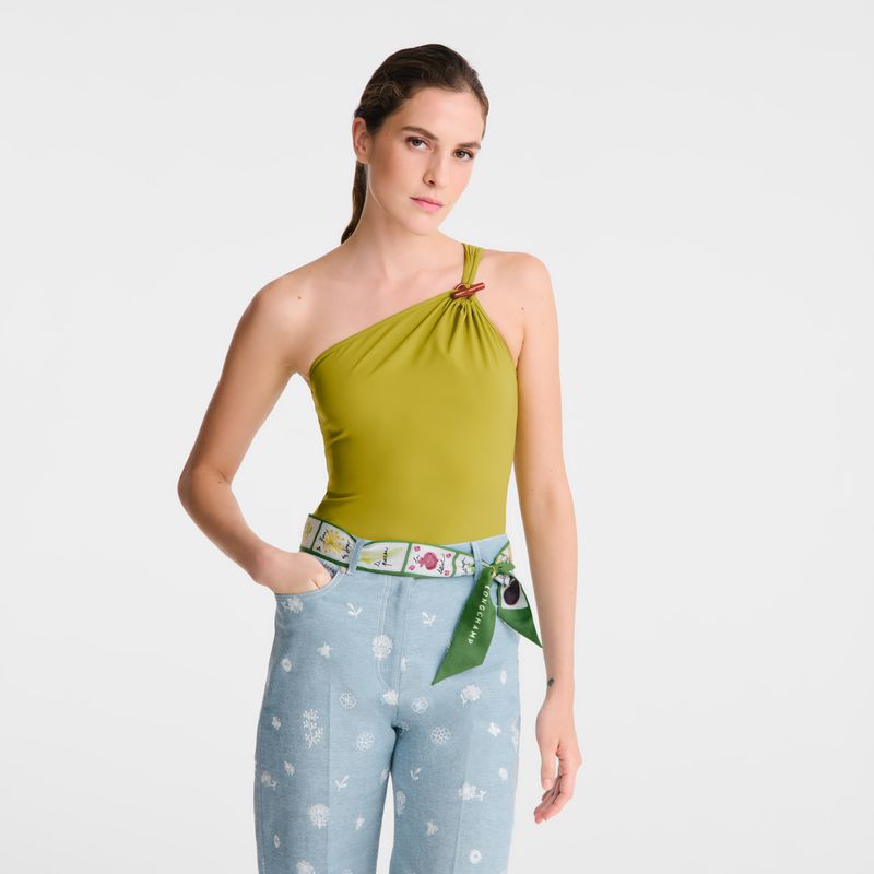 Longchamp Pink And Green Women Headband Green / Multicolor | Australia-102ISKEUJ