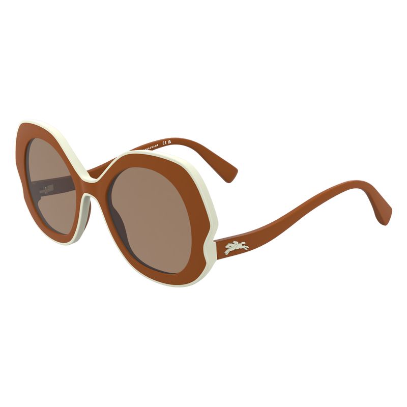Longchamp Plant Based Resin Women Sunglasses Brown | Australia-379FGONJS
