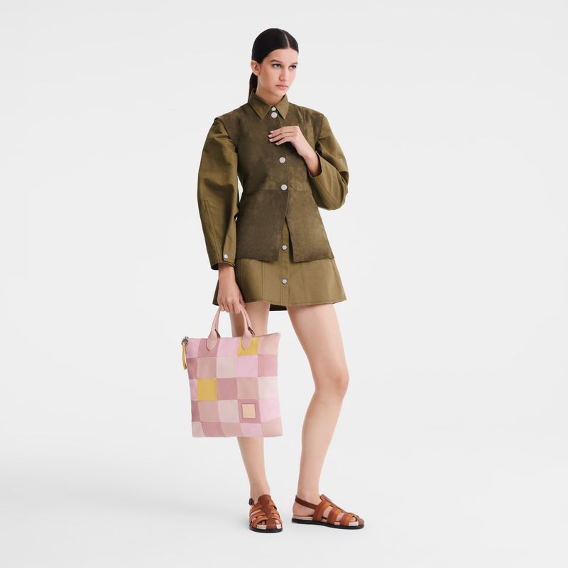 Longchamp Re-play L Men Handbag Pink | Australia-913RUNSKX