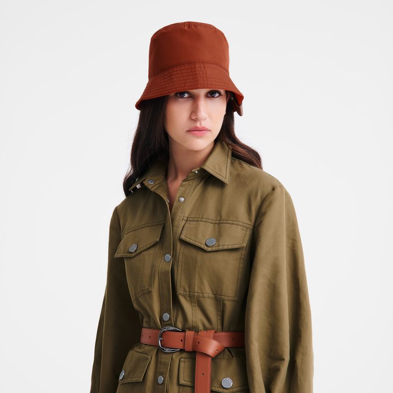 Longchamp Reversible Women Bucket Hat Brown / Pink | Australia-372EFSZOX