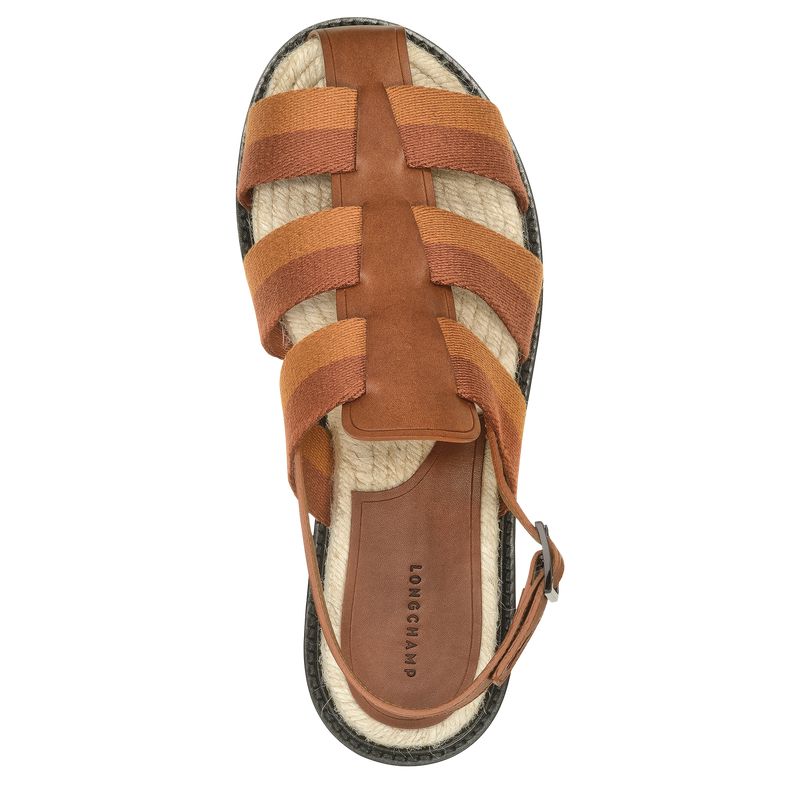 Longchamp Shadow Women Sandals Brown | Australia-168WCATYV