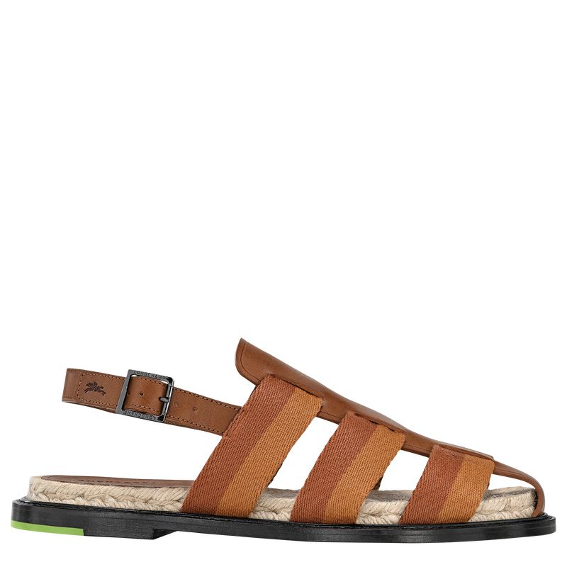 Longchamp Shadow Women Sandals Brown | Australia-168WCATYV