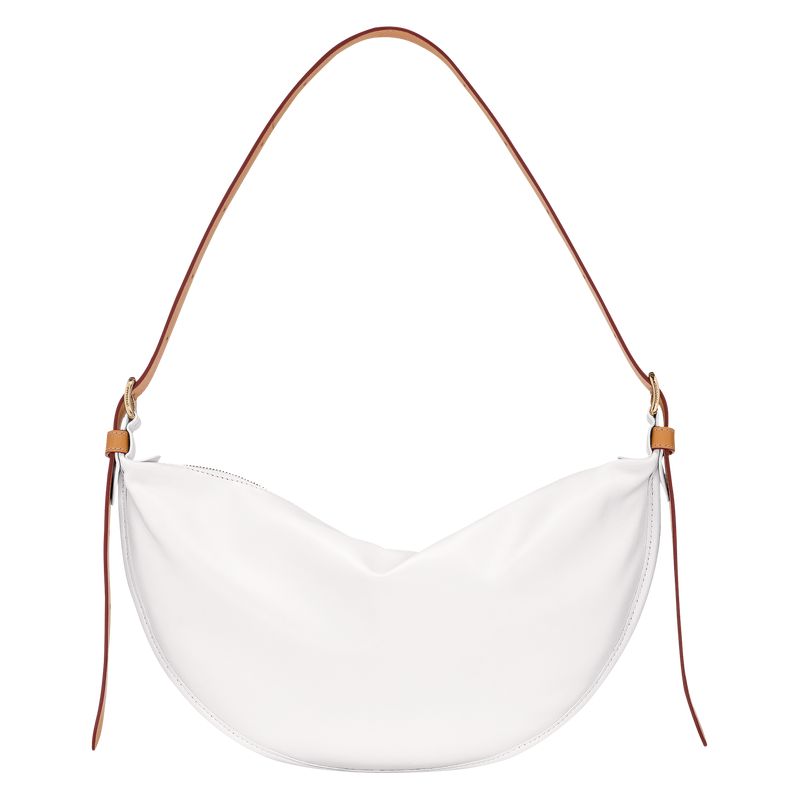 Longchamp Smoothie M Women Crossbody Bag White | Australia-497APOTLB