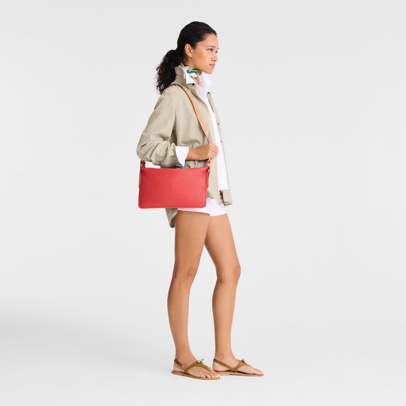 Longchamp Smoothie M Women Crossbody Bag Pink | Australia-763PTSIOB