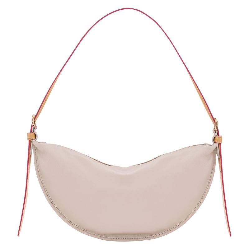 Longchamp Smoothie M Women Crossbody Bag Beige | Australia-043EQNSUR