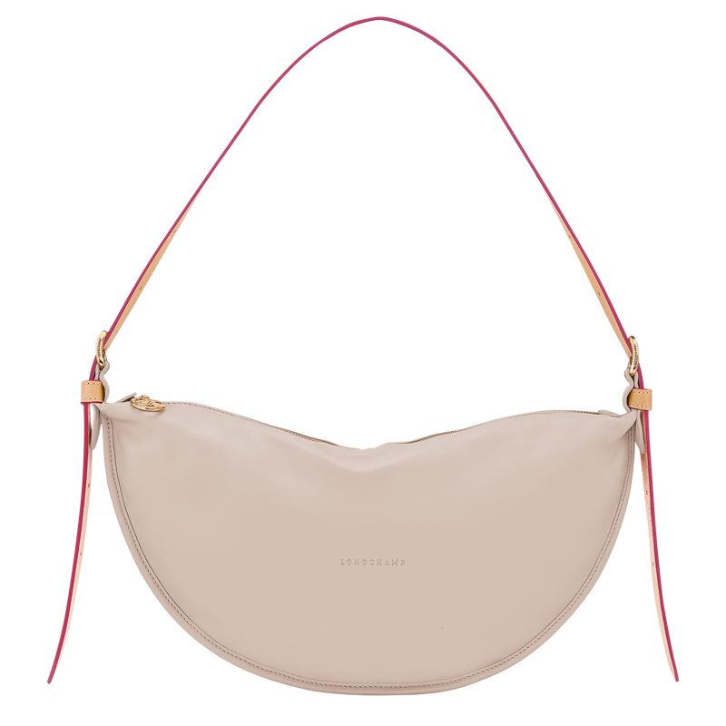 Longchamp Smoothie M Women Crossbody Bag Beige | Australia-043EQNSUR