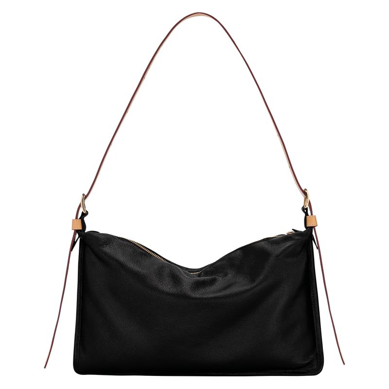 Longchamp Smoothie M Women Crossbody Bag Black | Australia-917TSUKPW