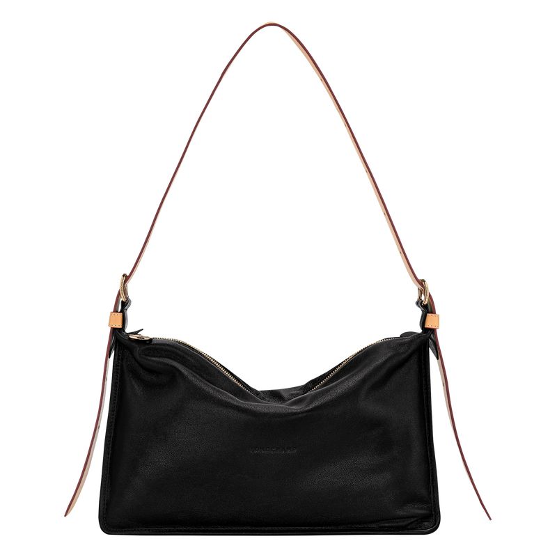 Longchamp Smoothie M Women Crossbody Bag Black | Australia-917TSUKPW