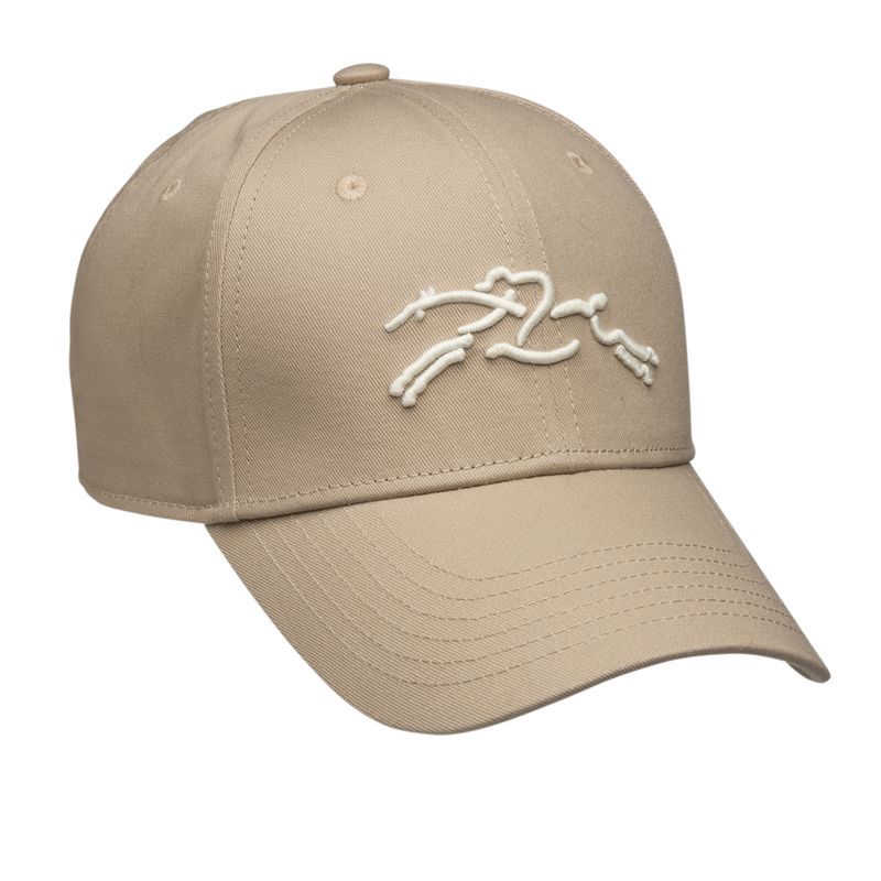 Longchamp Solid Women Cap Beige | Australia-956IXWGTU
