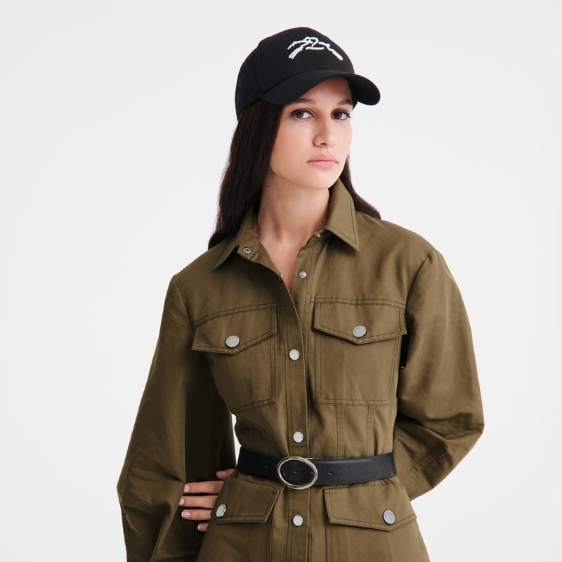 Longchamp Solid Women Cap Black | Australia-079PWUYAQ