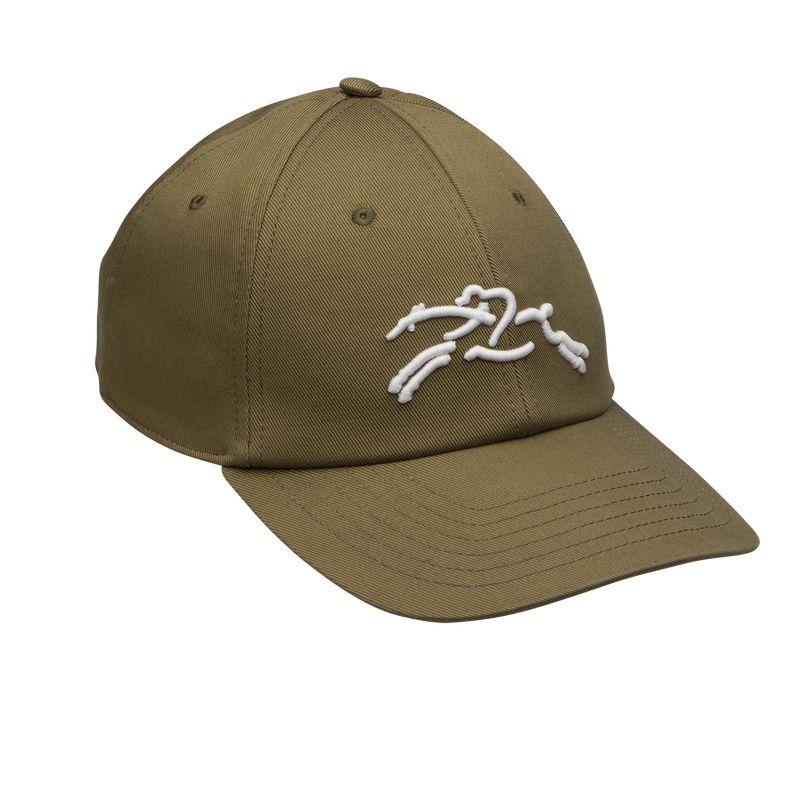 Longchamp Solid Women Cap Olive / Multicolor | Australia-914ODXYHG