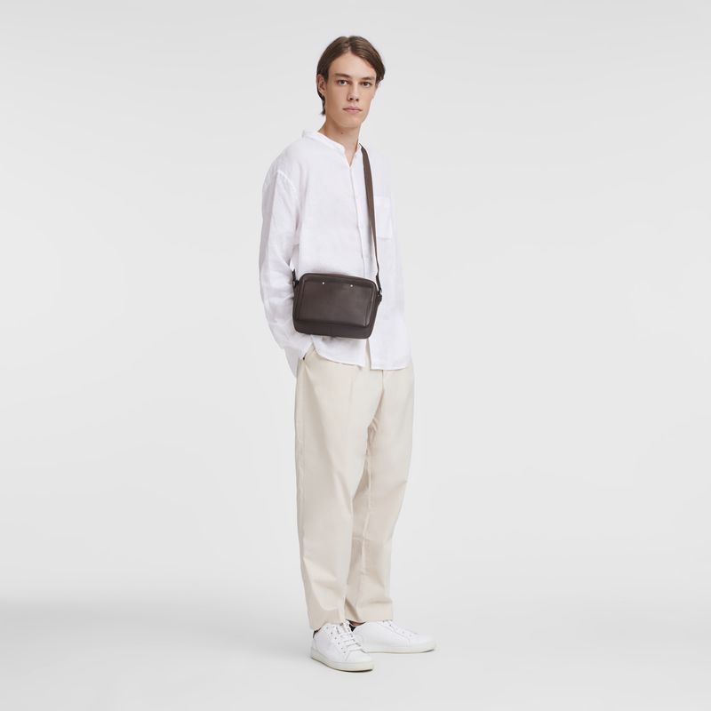Longchamp Sur Seine Camera Men Crossbody Bag Beige | Australia-678PFGBWE
