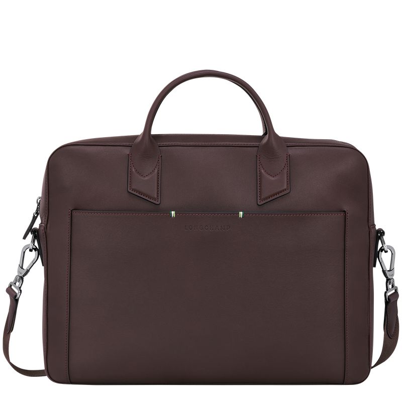 Longchamp Sur Seine M Men Briefcase Beige | Australia-158UADSTC
