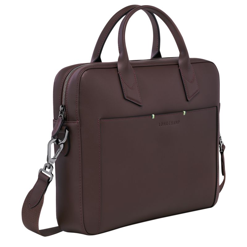 Longchamp Sur Seine Men Briefcase Beige | Australia-487MDFTIZ
