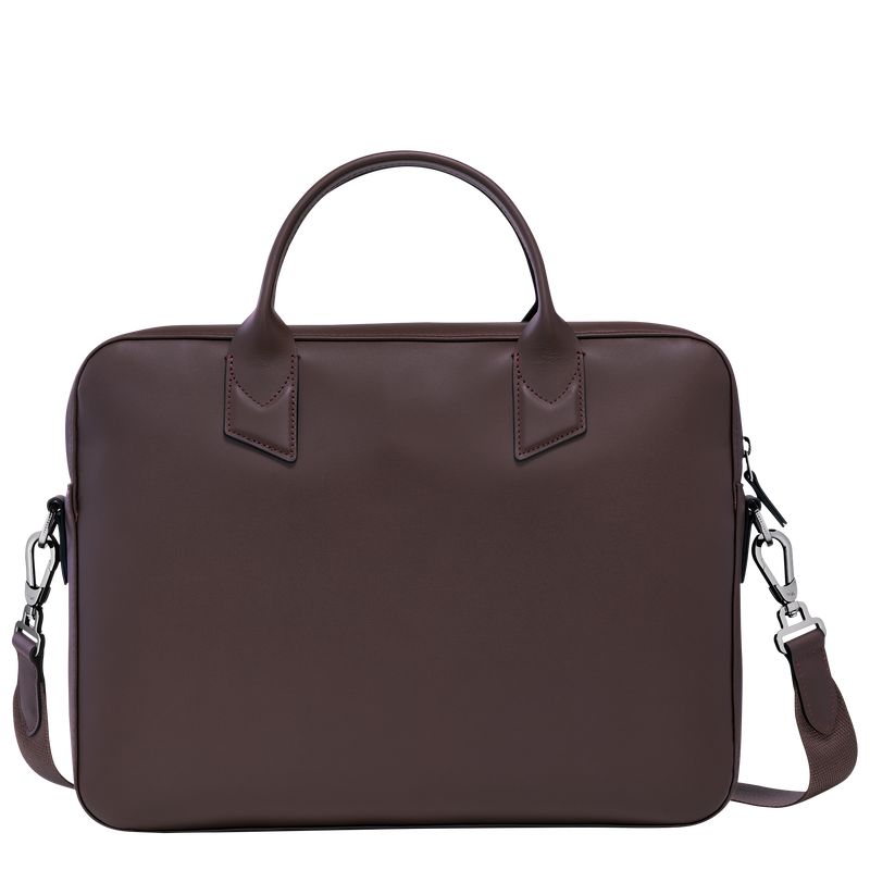 Longchamp Sur Seine Men Briefcase Beige | Australia-487MDFTIZ