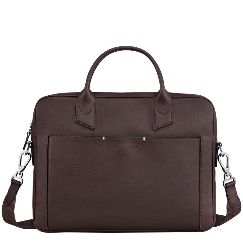 Longchamp Sur Seine Men Briefcase Beige | Australia-487MDFTIZ